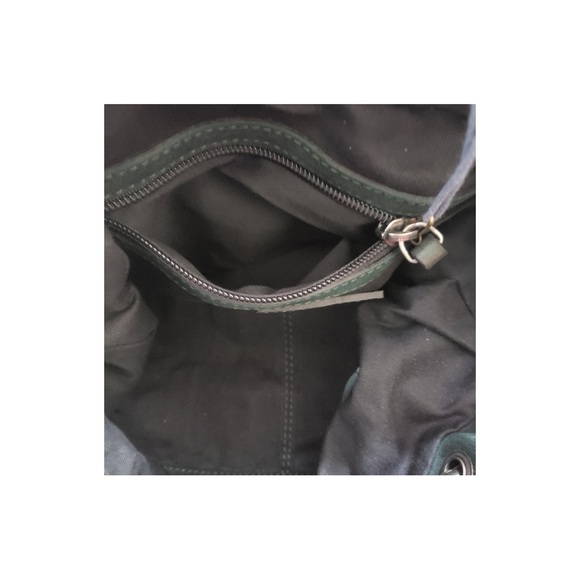 Johnny Was Los Angeles NWT Green Suede Drawstring Bag - Picture 10 of 12